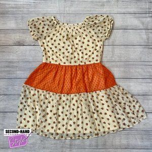 Wonder Nation Girls SzXL Boho Lined Short-Sleeve Dress